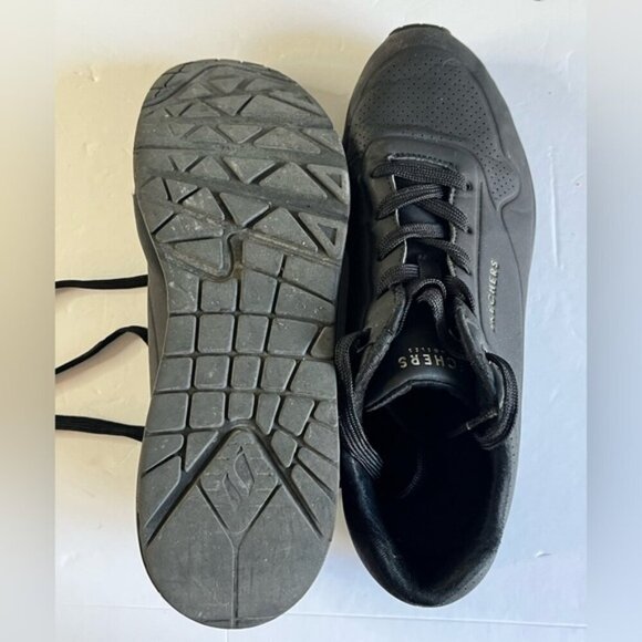 Skechers Men’s Black Athletic Sneakers Size 10 (EU 40) Air Cooled Memory Foam - Picture 2 of 16